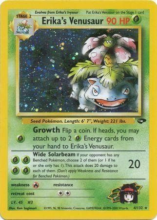 Erika's Venusaur 004/132 - Gym Challenge Unlimited Holofoil