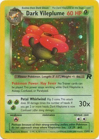 Dark Vileplume 013/82 - Team Rocket Unlimited Holofoil