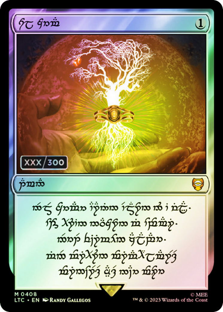 Sol Ring (408) (Elven Serialized) [The Lord of the Rings: Tales of Middle-Earth Commander] Foil