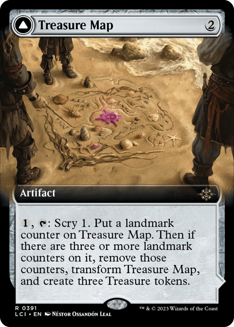Treasure Map // Treasure Cove (Extended Art) [The Lost Caverns of Ixalan] Foil