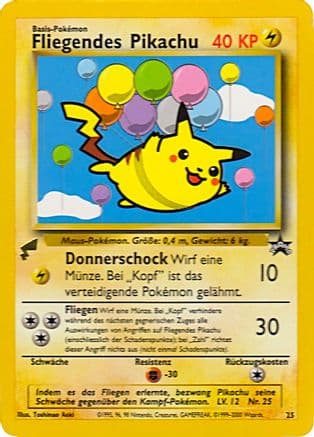 Pikachu (Flying) 025- Pikachu World Collection Promos