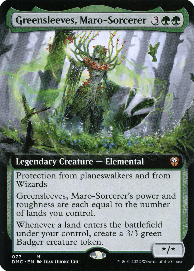 Greensleeves, Maro-Sorcerer (Extended Art) [Dominaria United Commander] Foil