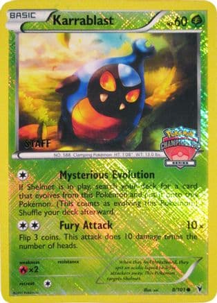 Karrablast - 8/101 (Championship Series) [Staff]/101  - Reverse Holofoil League & Championship Cards - Promo