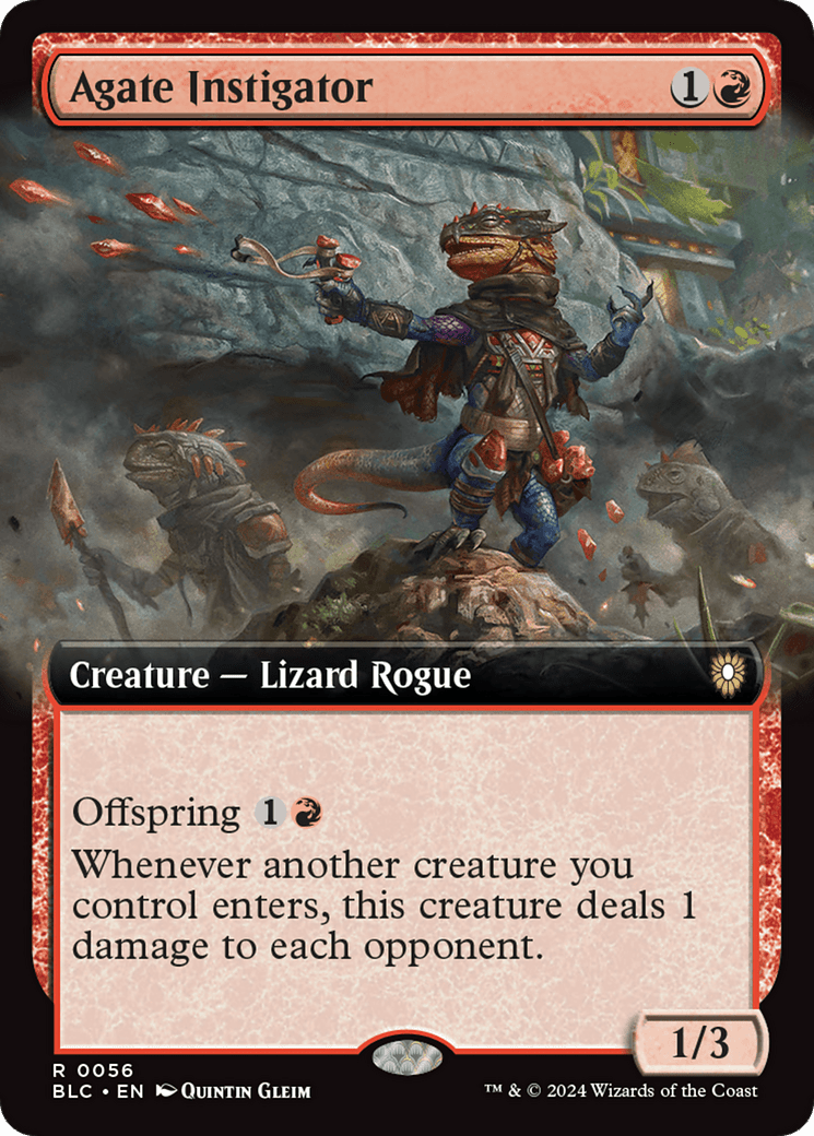 Agate Instigator (Extended Art) [Bloomburrow Commander] Foil