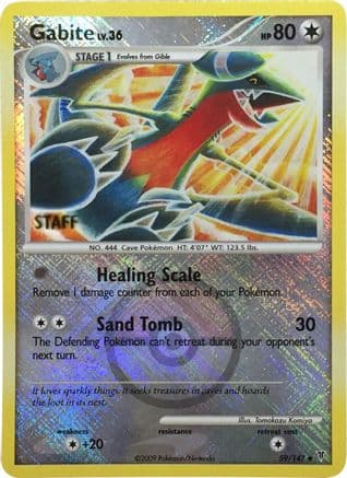 Gabite - 59/147 (Championship Promo) [Staff]/147  - Reverse Holofoil League & Championship Cards - Promo