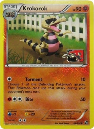 Krokorok (League Promo) 064/114 - League & Championship Cards Reverse Holofoil
