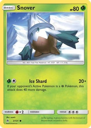 Snover 3/131 - SM  Forbidden Light Reverse Holofoil
