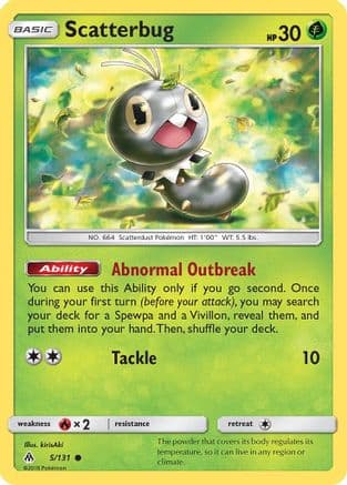 Scatterbug 5/131 - SM  Forbidden Light Reverse Holofoil