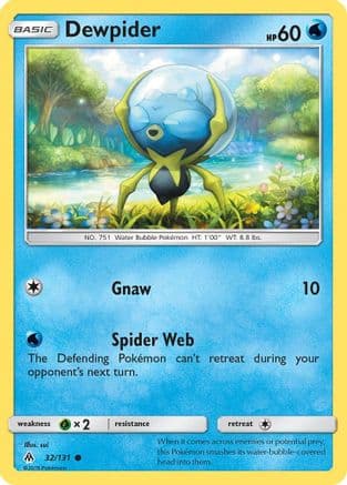 Dewpider 32/131 - SM  Forbidden Light Reverse Holofoil