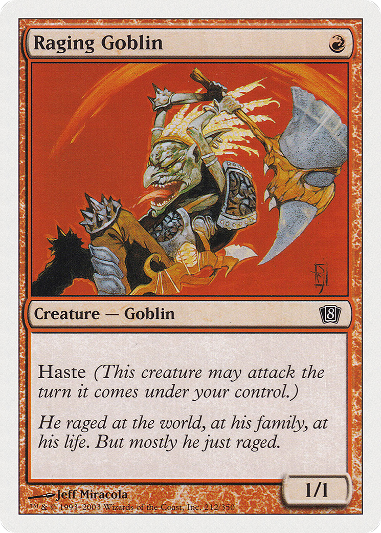 Raging Goblin [Eighth Edition] Foil