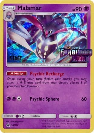 Malamar SM117 (Prerelease) [Staff] SM117- SM Promos Holofoil