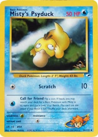 Misty's Psyduck [W Stamped] 054- WoTC Promo