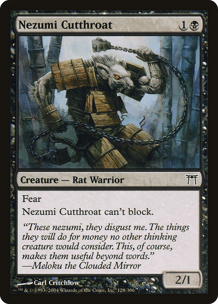 Nezumi Cutthroat [Champions of Kamigawa] Foil
