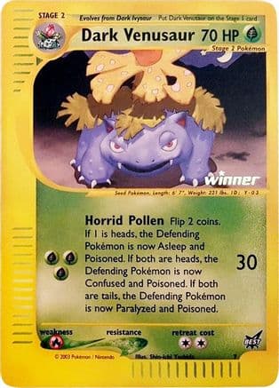 Dark Venusaur  [Winner] 7- Best of Promos