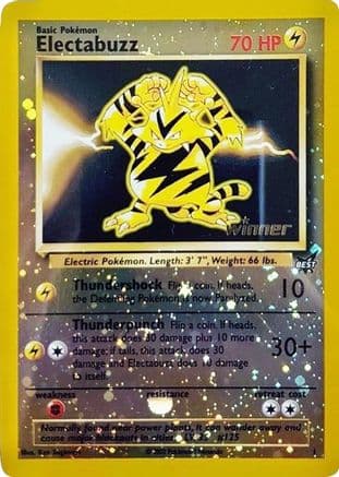 Electabuzz  [Winner] 1- Best of Promos Reverse Holofoil
