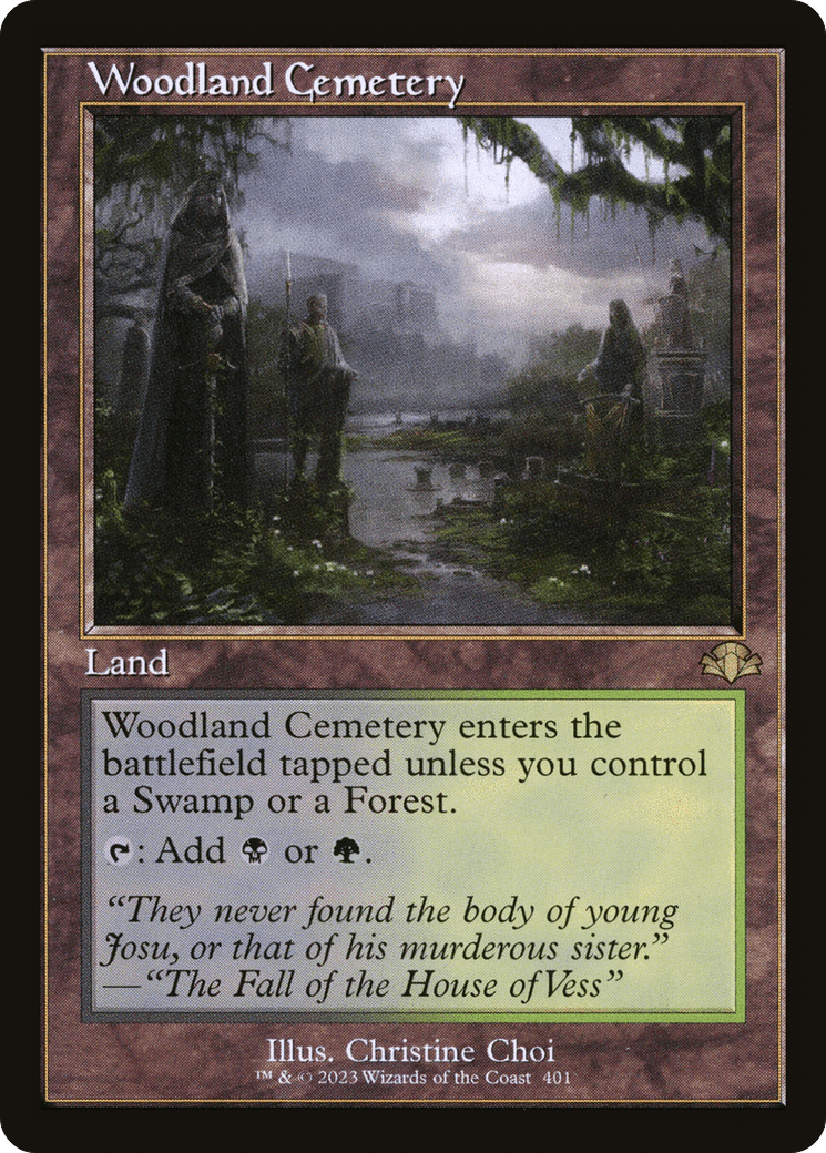 Woodland Cemetery (Retro) [Dominaria Remastered] Foil