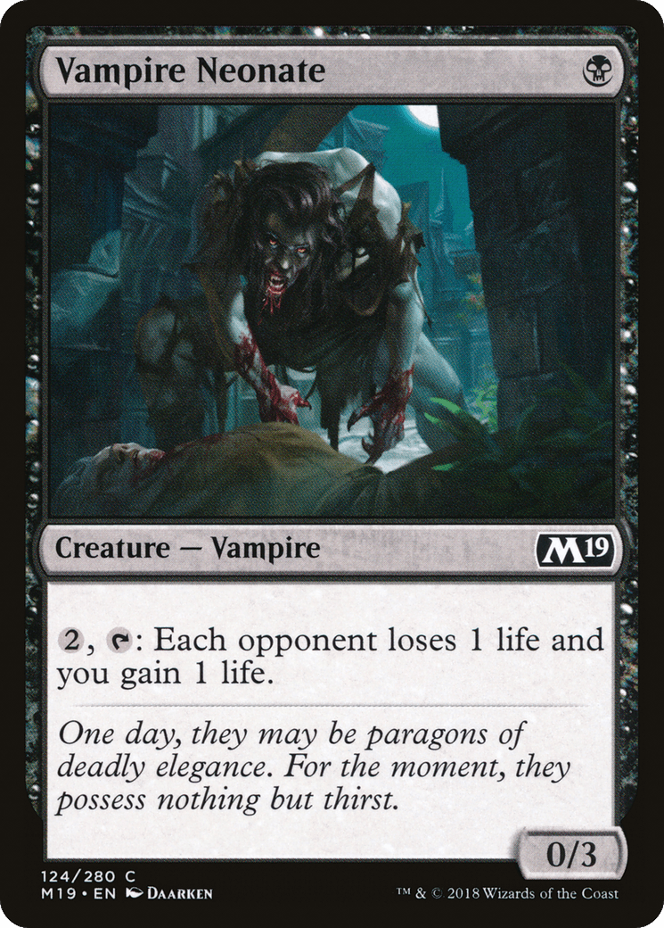 Vampire Neonate [Core Set 2019] Foil