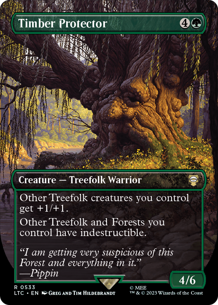 Timber Protector (Borderless) [The Lord of the Rings: Tales of Middle-Earth Commander] Foil