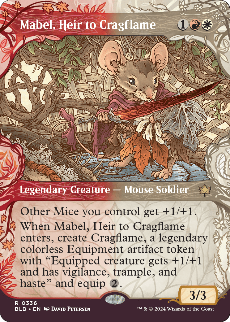 Mabel, Heir to Cragflame (Showcase) [Bloomburrow] Foil