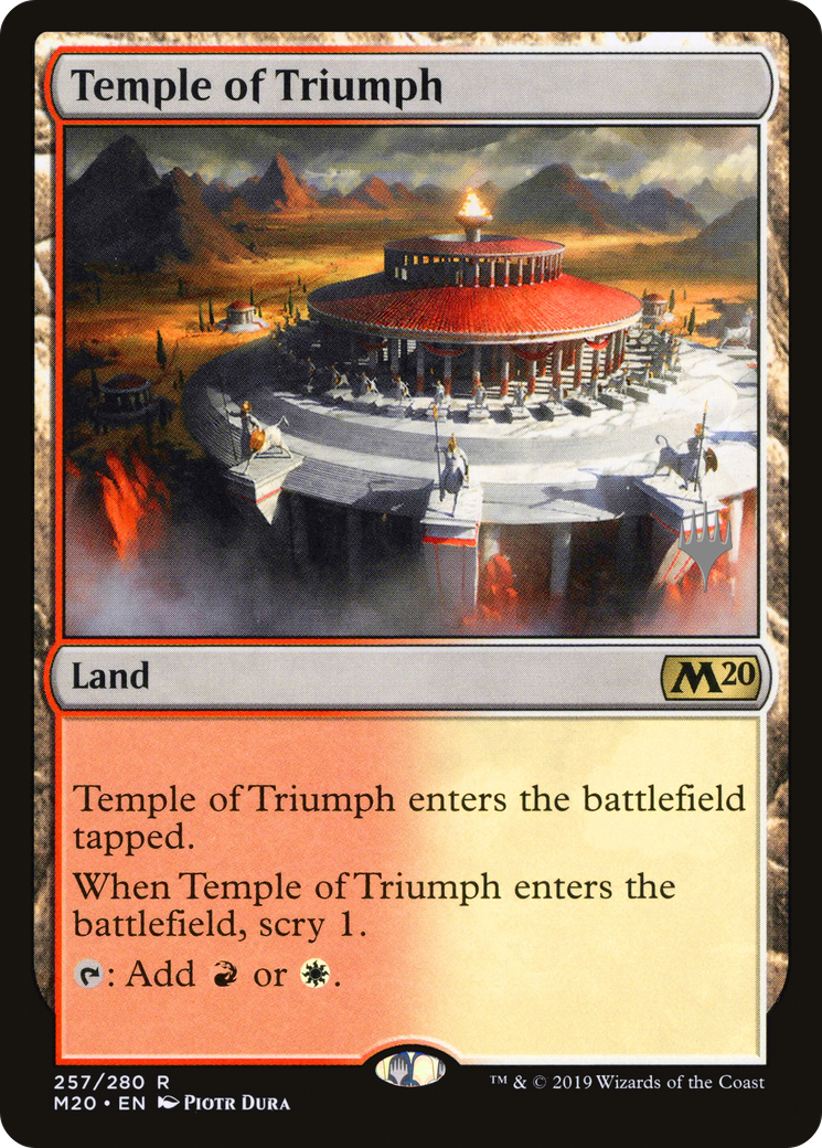 Temple of Triumph (Promo Pack) [Core Set 2020 Promos] Foil