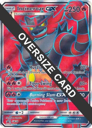 Incineroar GX SM38 (SM Black Star Promo) SM38- Jumbo Cards Holofoil