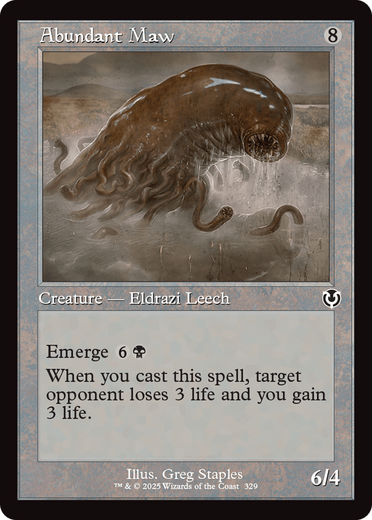 Abundant Maw (Retro Frame) (-329) [Innistrad Remastered]  Foil