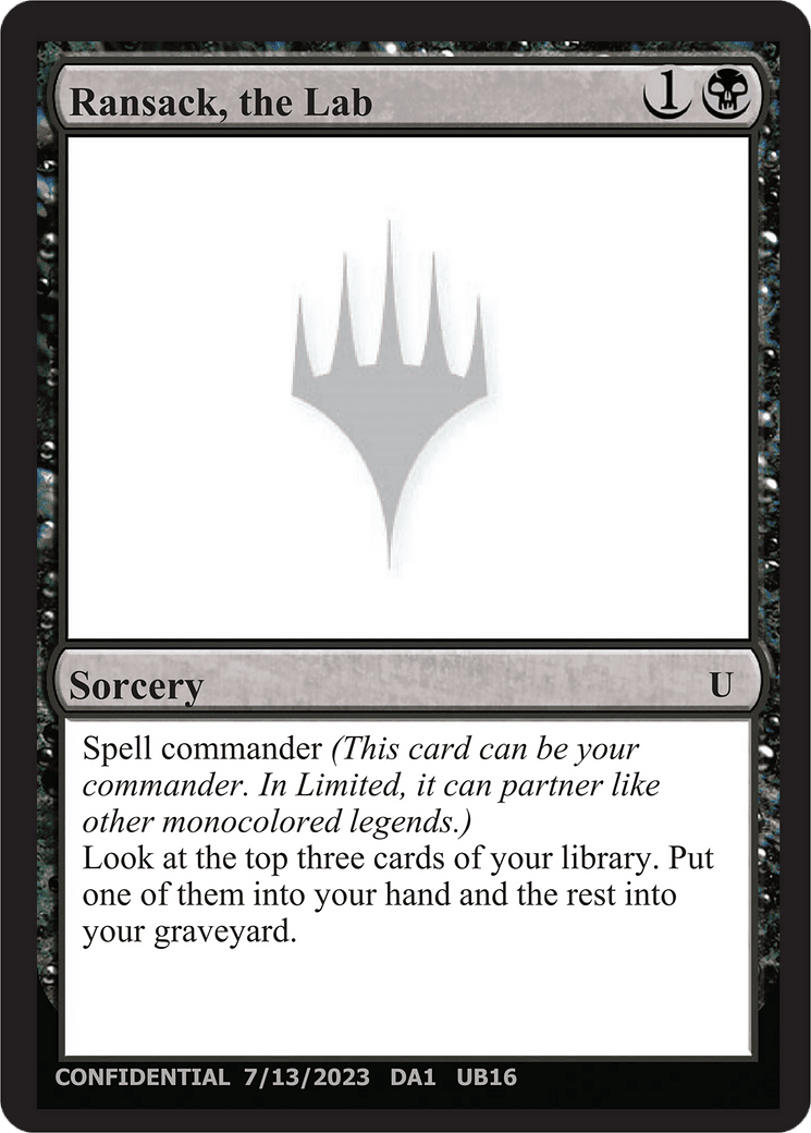 Ransack, the Lab (DA1-UB16) - Unknown Event
