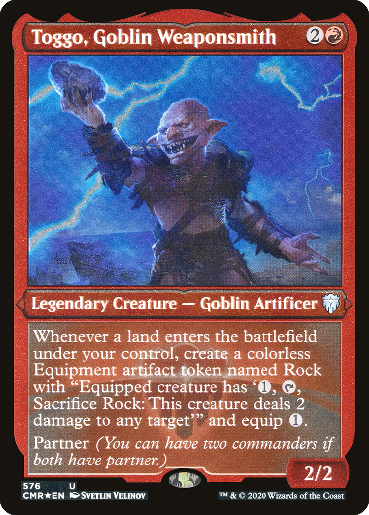 Toggo, Goblin Weaponsmith (576) [Commander Legends]  Foil