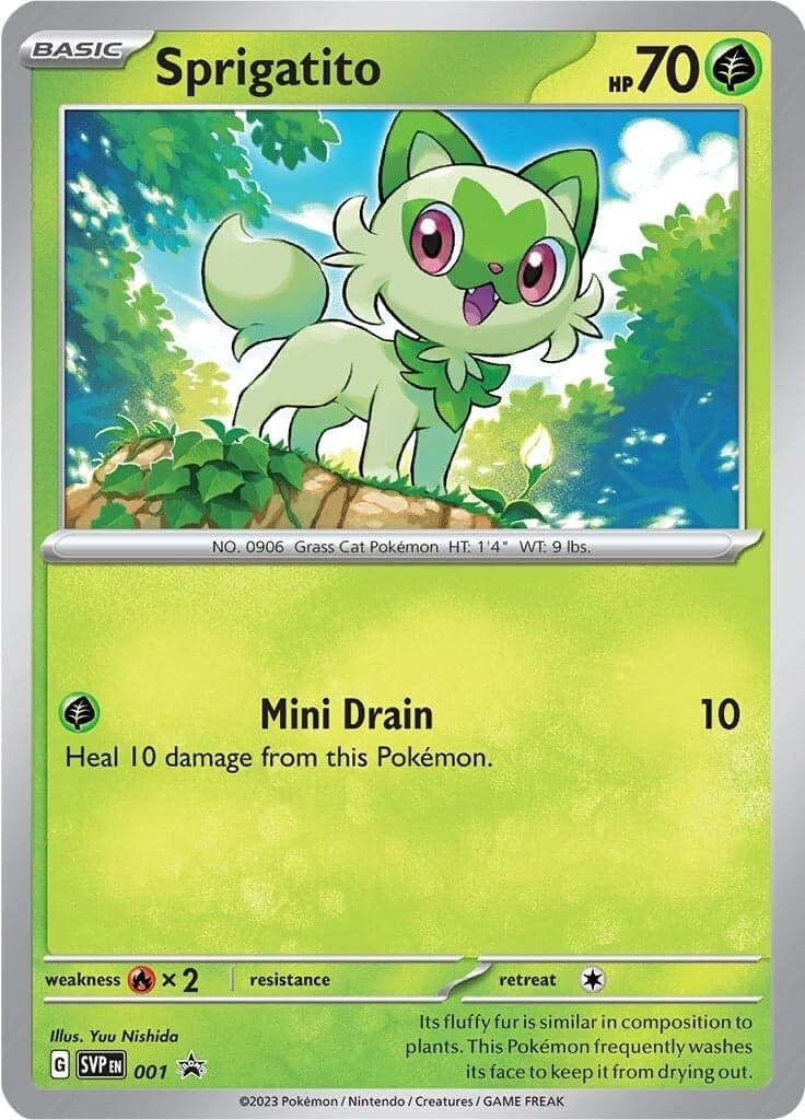 Sprigatito 001- SV Scarlet & Violet Promo Cards Holofoil