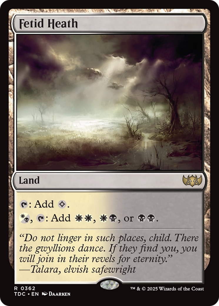 Fetid Heath (362) [Commander: Tarkir: Dragonstorm]
