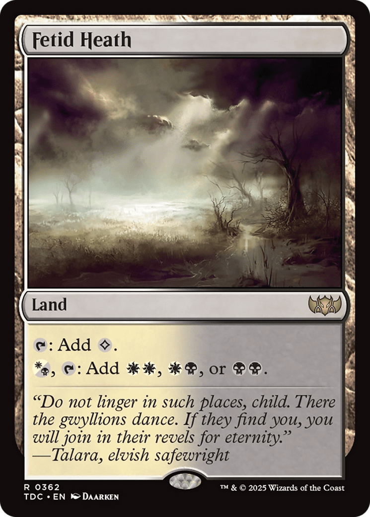 Fetid Heath (362) [Commander: Tarkir: Dragonstorm]