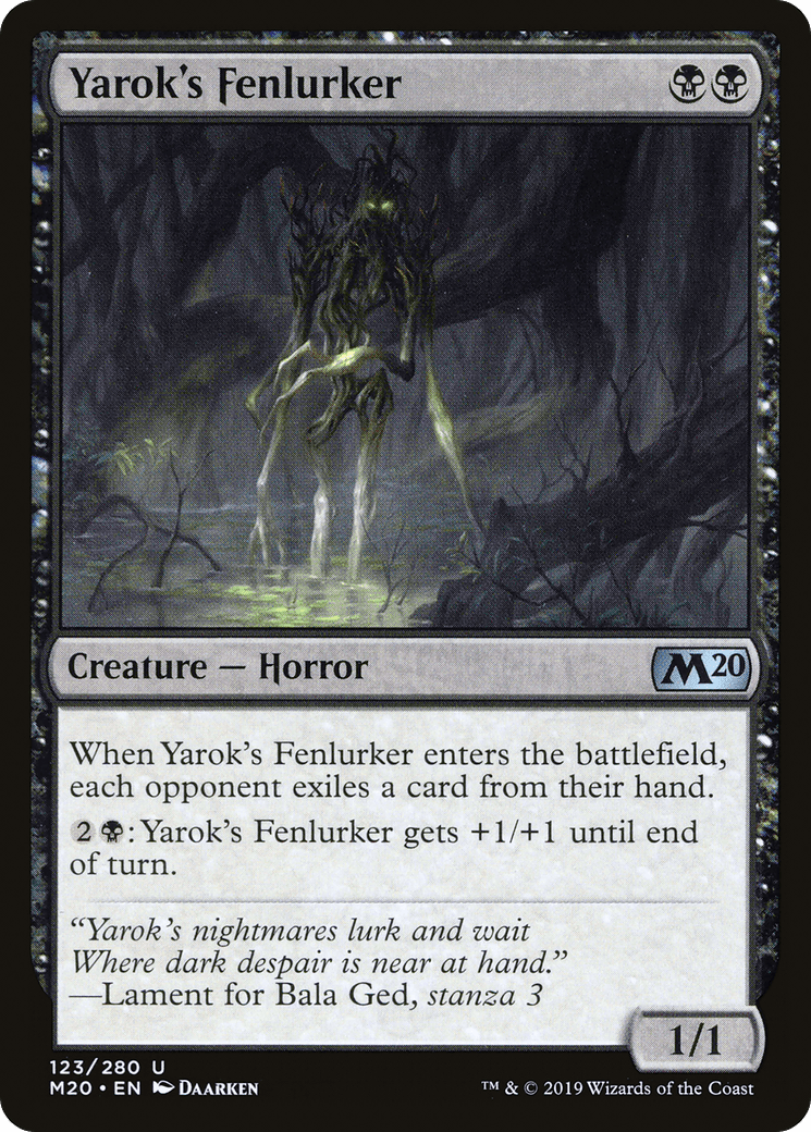 Yarok's Fenlurker [Core Set 2020] Foil