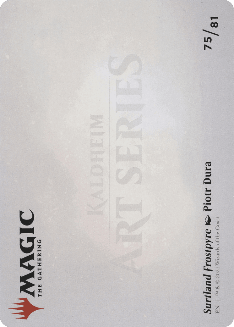 Surtland Frostpyre // Surtland Frostpyre (AKHM-075) - Kaldheim Art Series (Borderless) Foil
