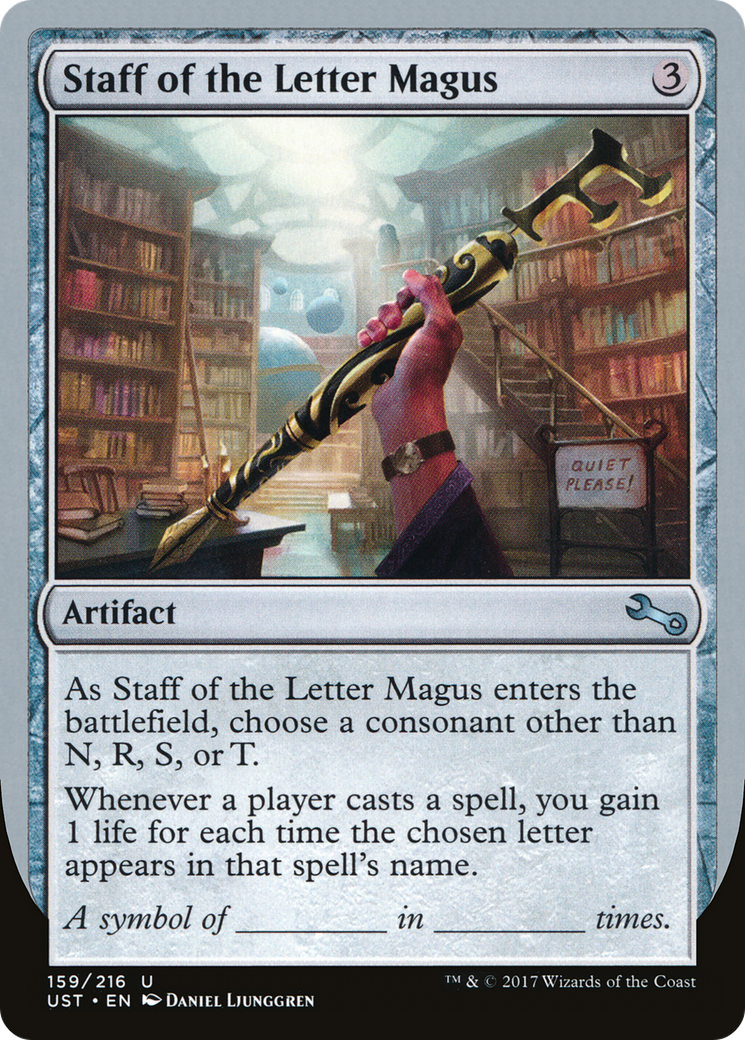 Staff of the Letter Magus [Unstable] Foil