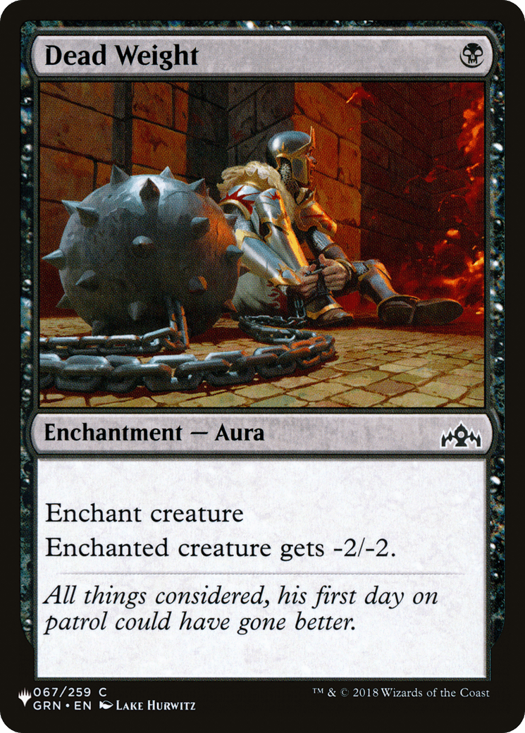 Dead Weight |  (GRN-67) [The List]