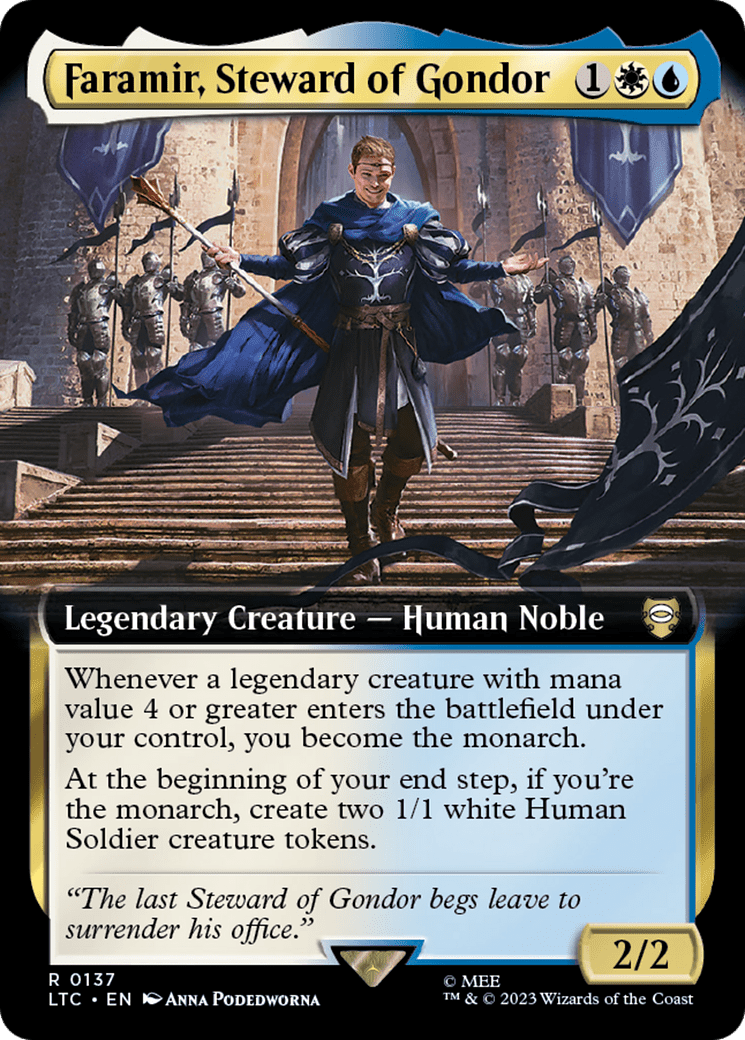 Faramir, Steward of Gondor (137) [Tales of Middle-earth Commander] : (Extended Art) Foil