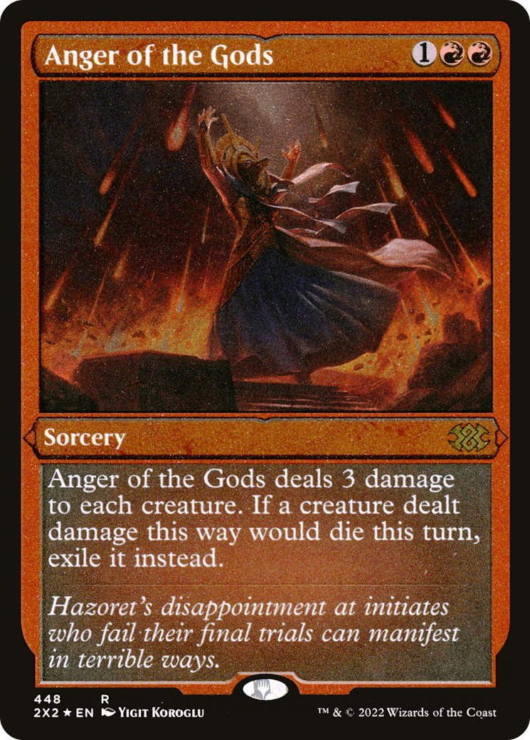 Anger of the Gods (Foil Etched) |  Foil (448) [Double Masters 2022]