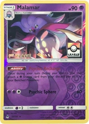 Malamar (League Challenge) [1st Place] 51/131 - League & Championship Cards Reverse Holofoil