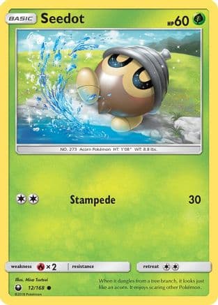 Seedot 12/168 - SM  Celestial Storm Reverse Holofoil