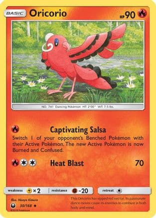 Oricorio 30/168 - SM  Celestial Storm Reverse Holofoil