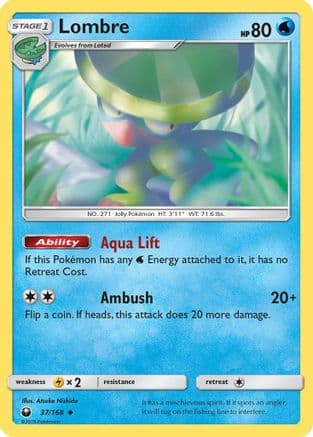 Lombre 037/168 - SM  Celestial Storm Reverse Holofoil