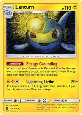 Lanturn 50/168 - SM  Celestial Storm Reverse Holofoil