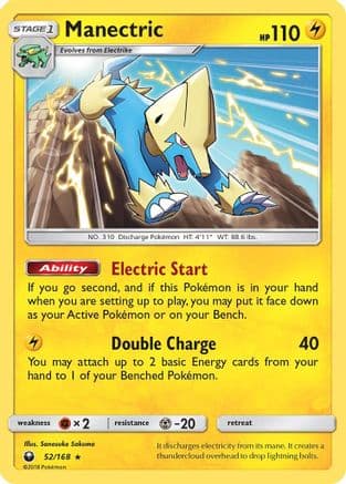 Manectric 52/168 - SM  Celestial Storm Reverse Holofoil