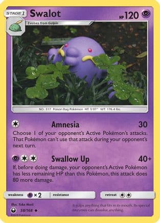 Swalot 058  SM  Celestial Storm - Uncommon