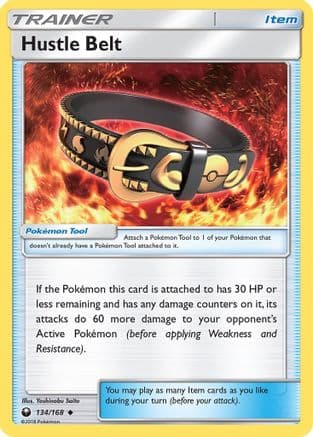 Hustle Belt 134/168 - SM  Celestial Storm Reverse Holofoil
