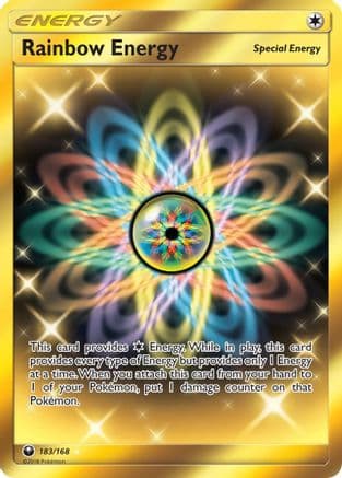 Rainbow Energy (Secret)  - Holofoil SM  Celestial Storm - Secret Rare