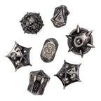 RPG Dice Set | Metal | Ancient Dragon | Silver