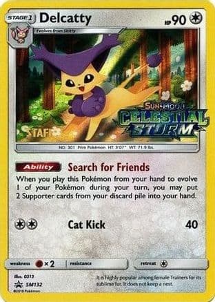 Delcatty SM132 (Prerelease) [Staff] SM132- SM Promos Holofoil