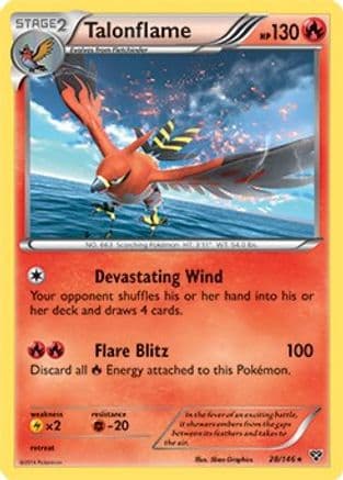 Talonflame (Cosmos Holo) 28/146 - Blister Exclusives Holofoil