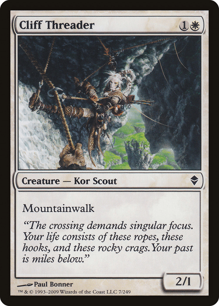 Cliff Threader [Zendikar] Foil